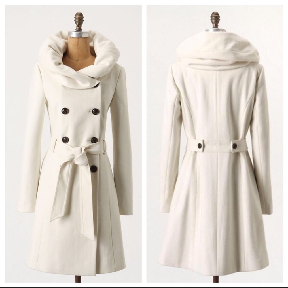 Anthropologie Elevenses Runway Lapel Coat